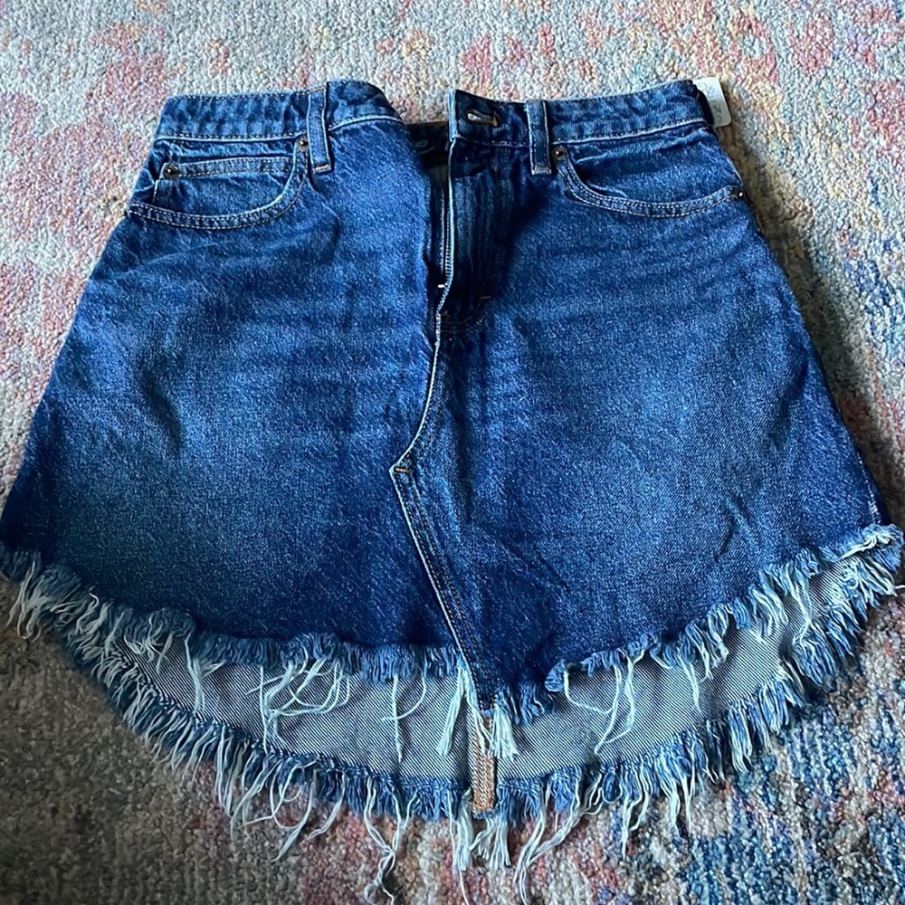 Free People Jean Skirt